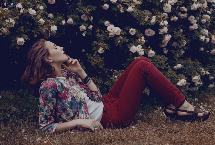 Woman in Field Woman in Field